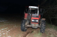 zajištěný traktor