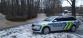 Škoda Octavia PČR u rozvodněné řeky