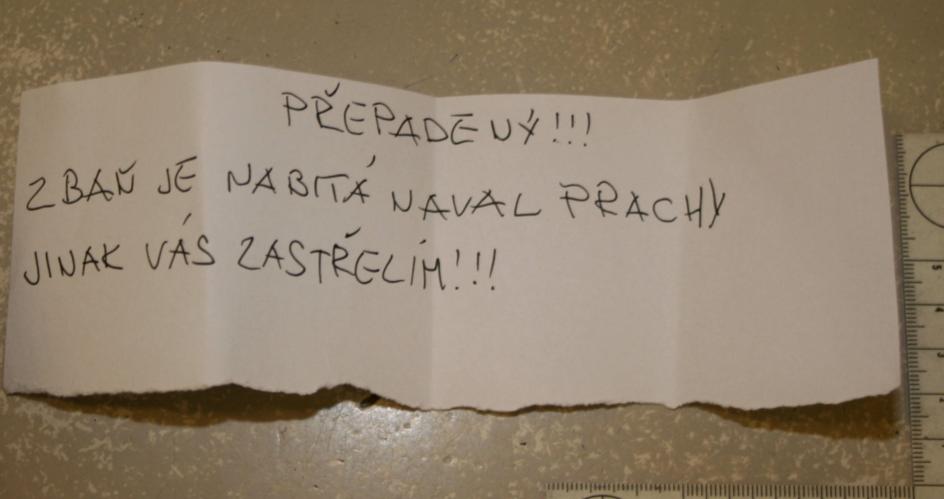 rozdáváme informační leták
