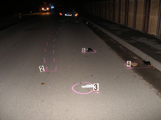 26.11.2009 - Žichlínek, střet Škoda Felicia x chodec, smrtelné zranění