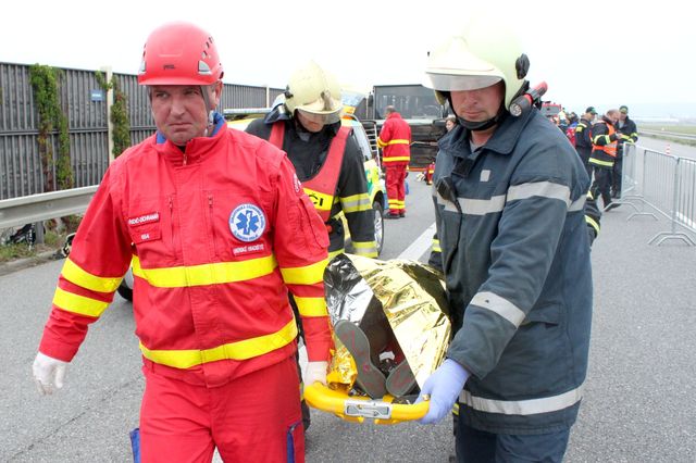 41 simulace nehody Kunovice