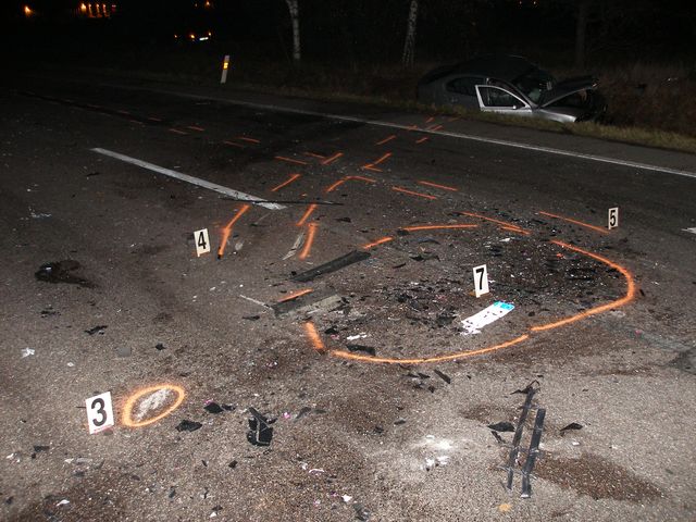 9.11.2009 - I/35, čelní střet Š Octavia x Š Yeti