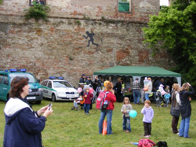Bambiriáda 2008 - stanoviště Policie České republiky