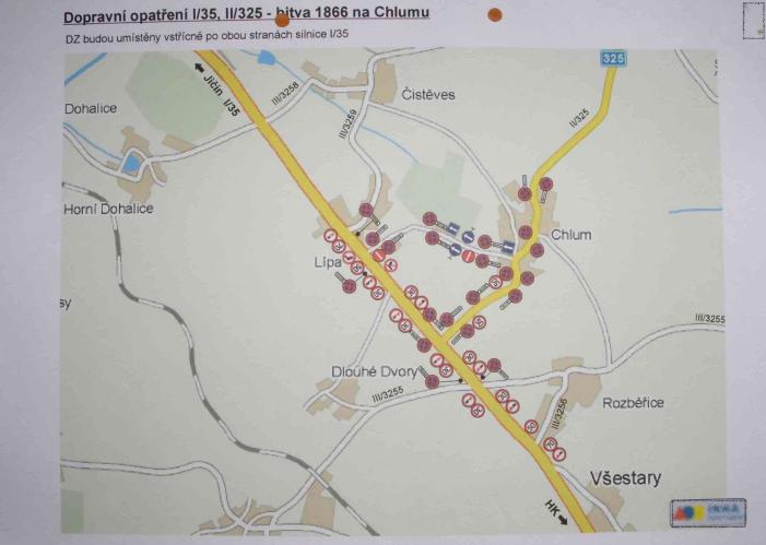 Dopravní omezení na Chlumu