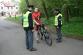 Cyklista při kontrole
