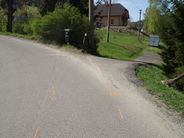 Situace na místě nehody