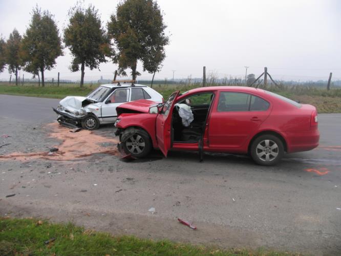 Dopravní nehoda u obce Druhanice 7. 10. 2013 