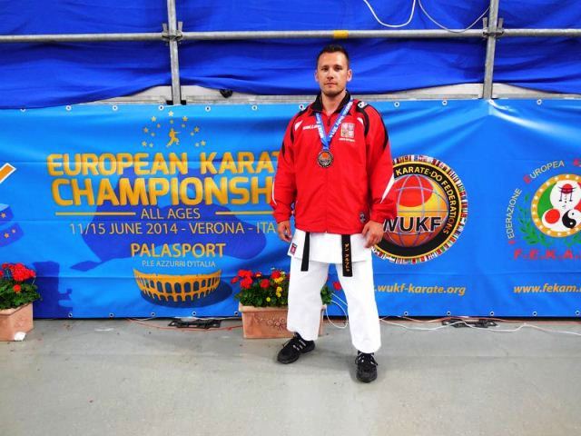 Dan Krhut s medailí