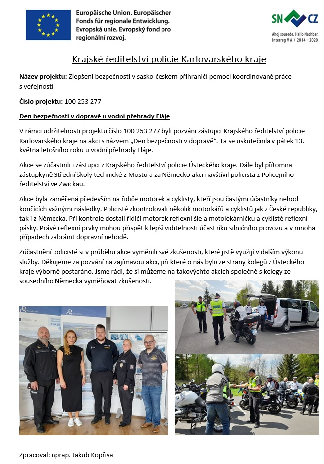 Den bezpečnosti v dopravě Fláje