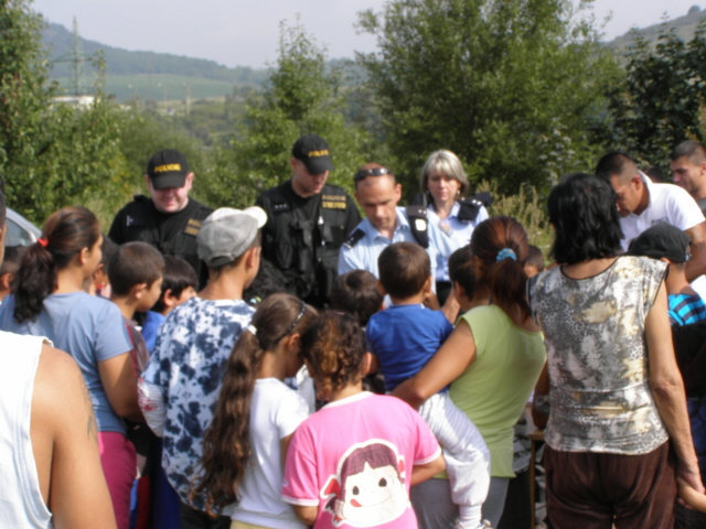 Děti se policistů ptaly na jejich práci