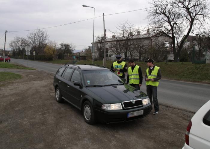 Dopravně bezpečnostní akce se studenty