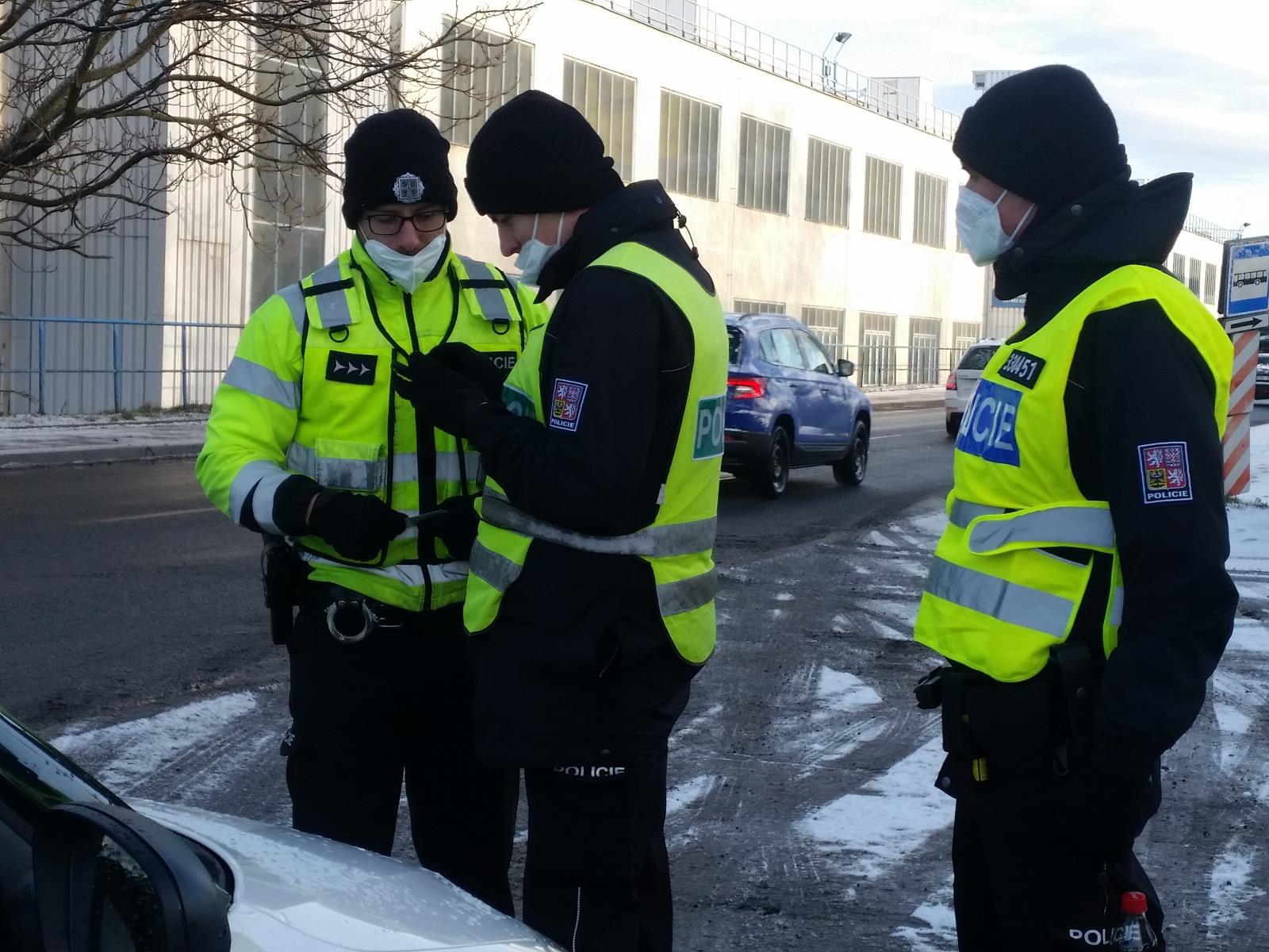 Dopravní akce s novými policisty