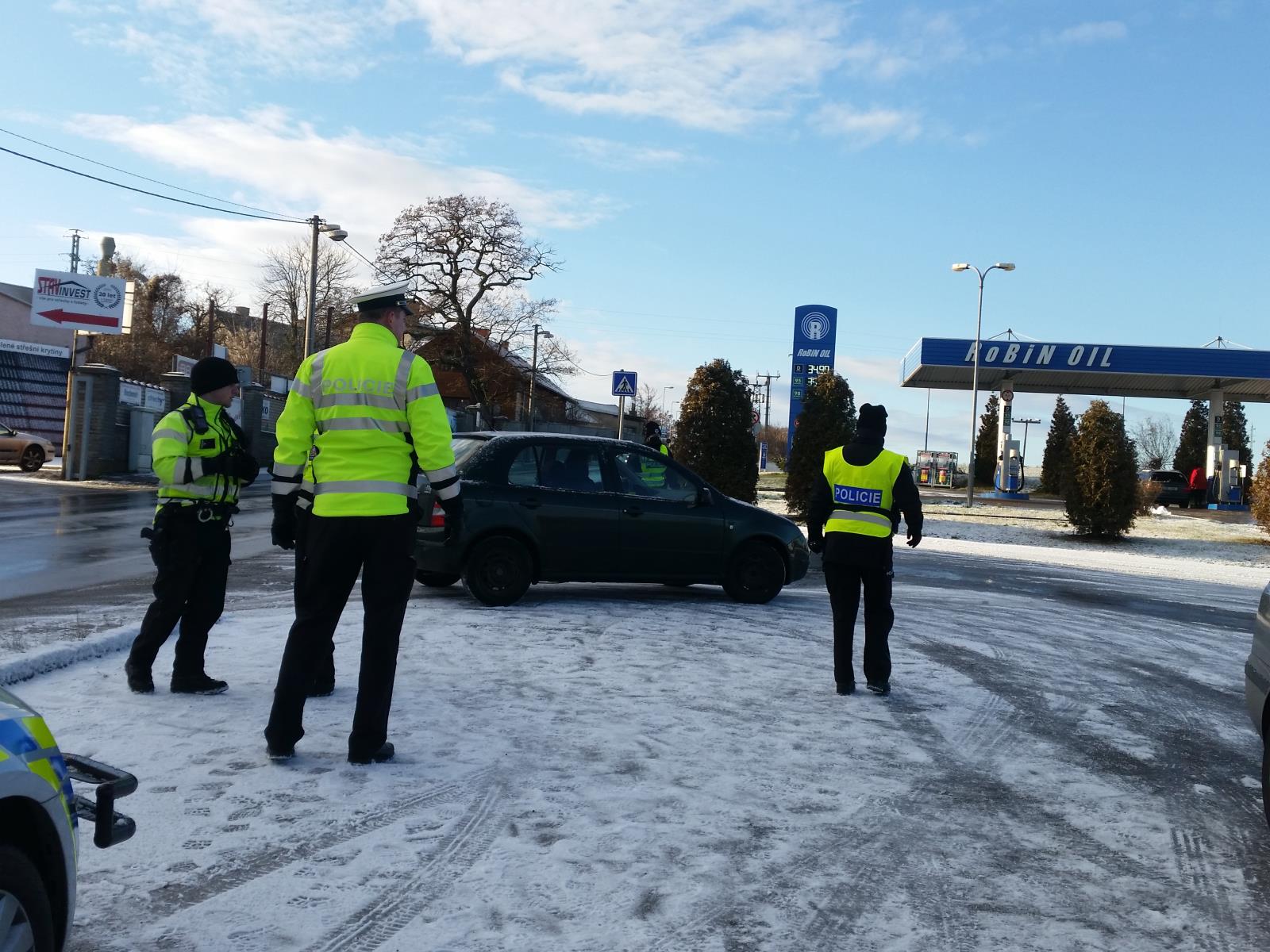 Dopravní akce s novými policisty