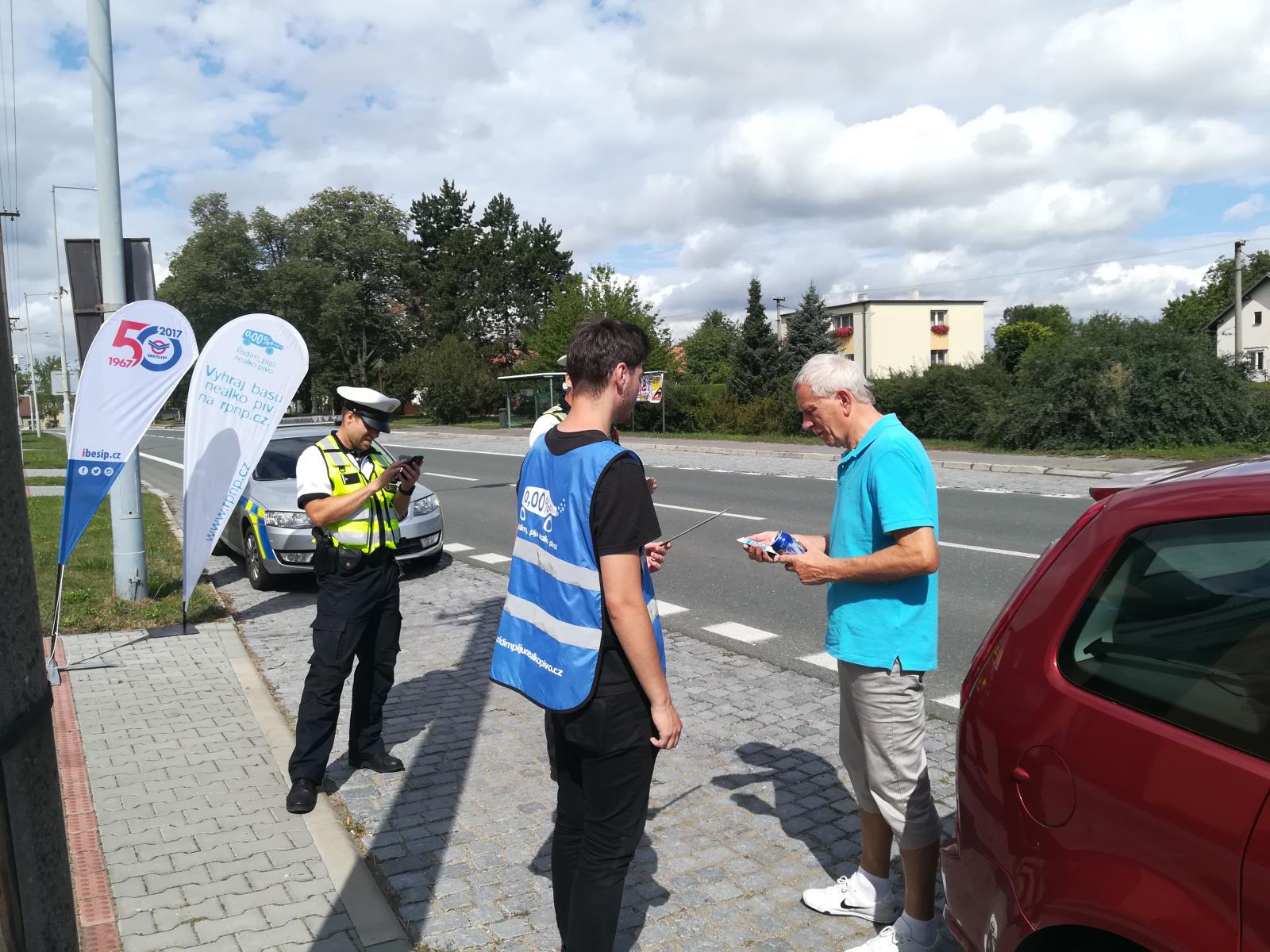 Dopravní akce v obci Bukovka.
