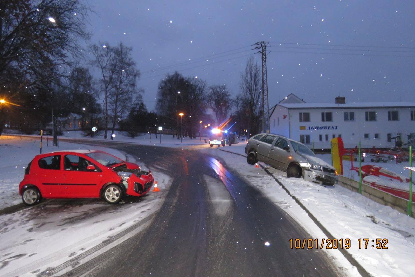 Dopravní nehoda - Domažlice - 10.01.2019