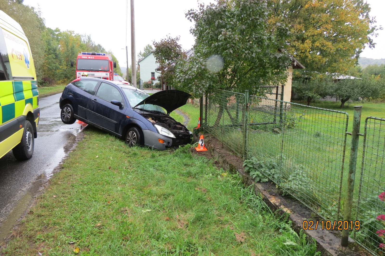 Dopravní nehoda - Železná - 02.10.2019