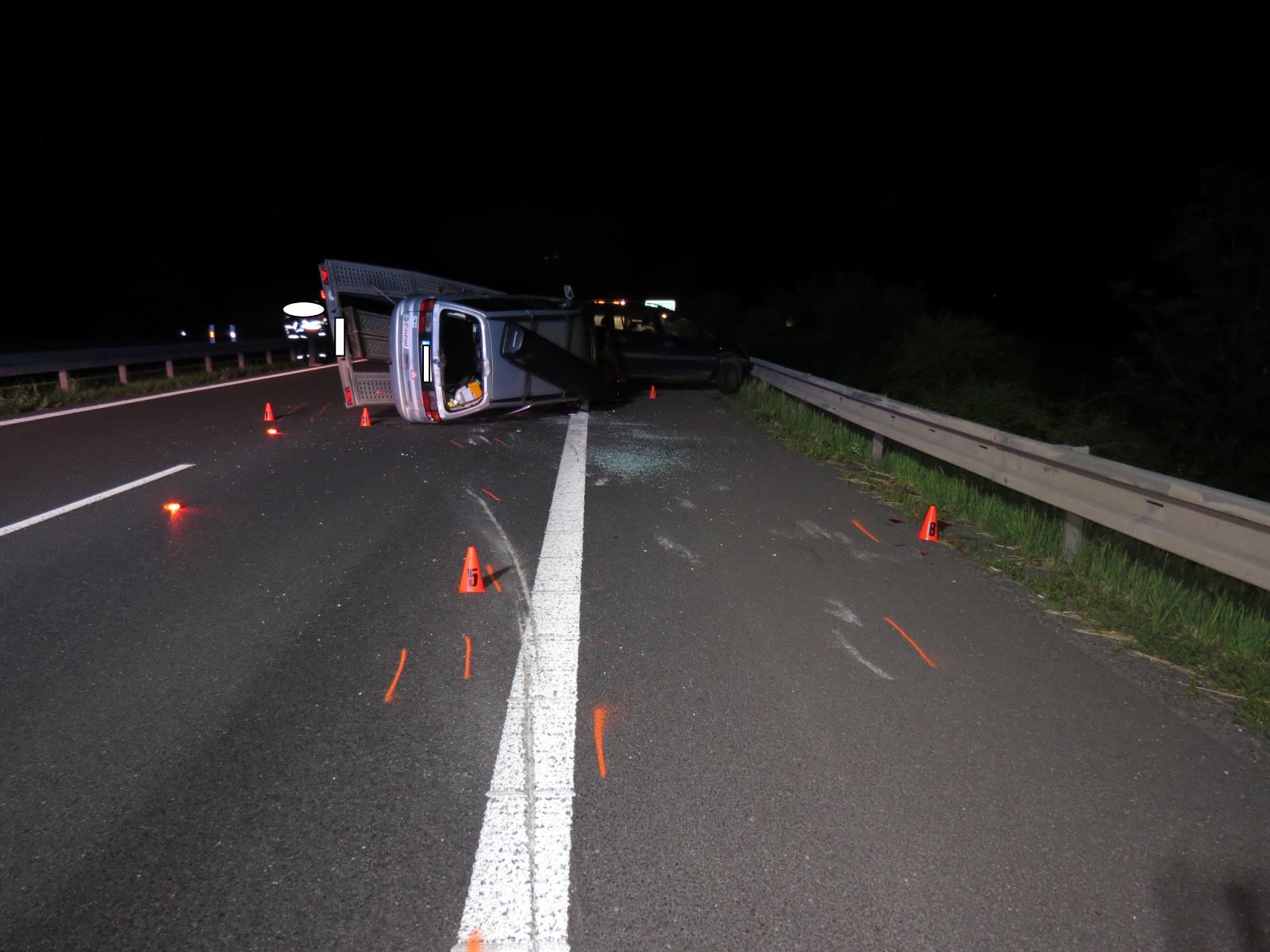 Dopravní nehoda na dálnici D7