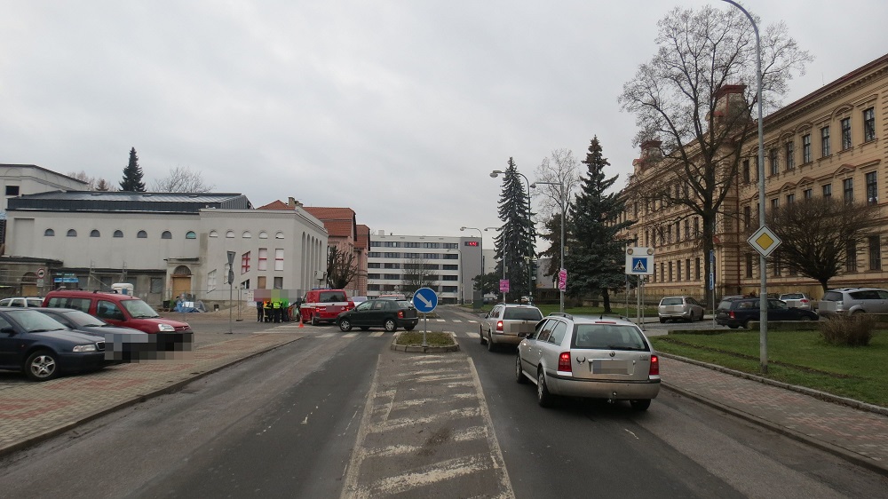 Dopravní nehoda v Jičíně ze dne 23. 12. 2017