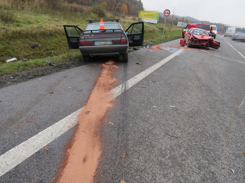Dopravní nehoda v katastru obce Dřevěnice ze dne 10. 11. 2017