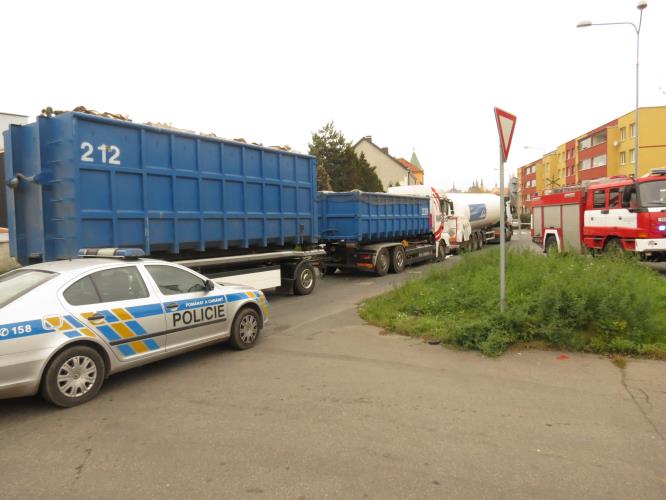 Dopravní nehoda ve Slaném