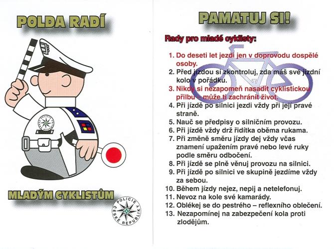 Dopravní polda radí cyklistům