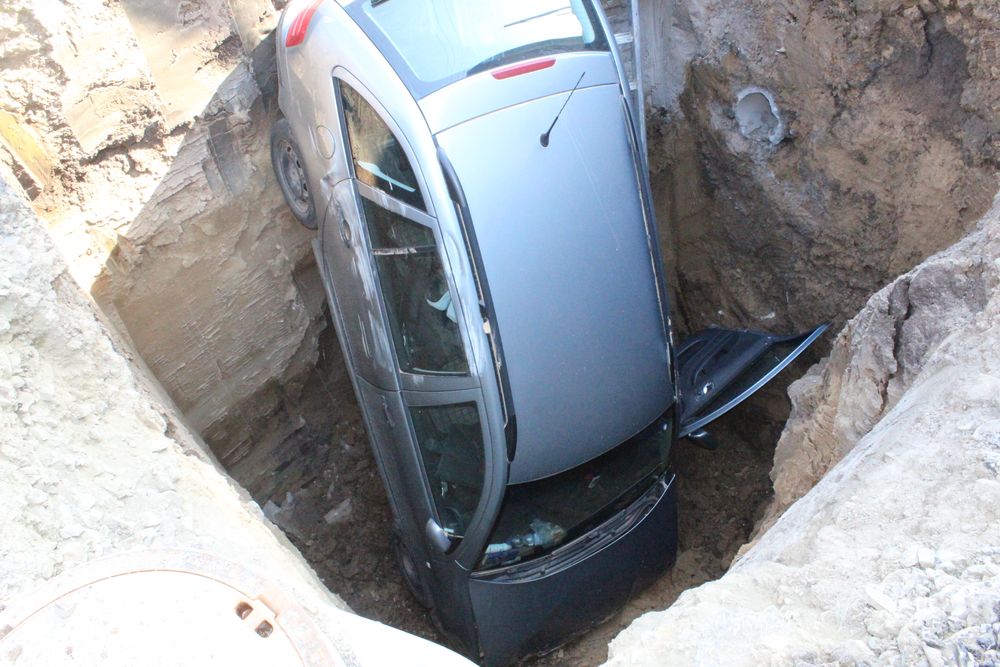Fabia ve výkopu