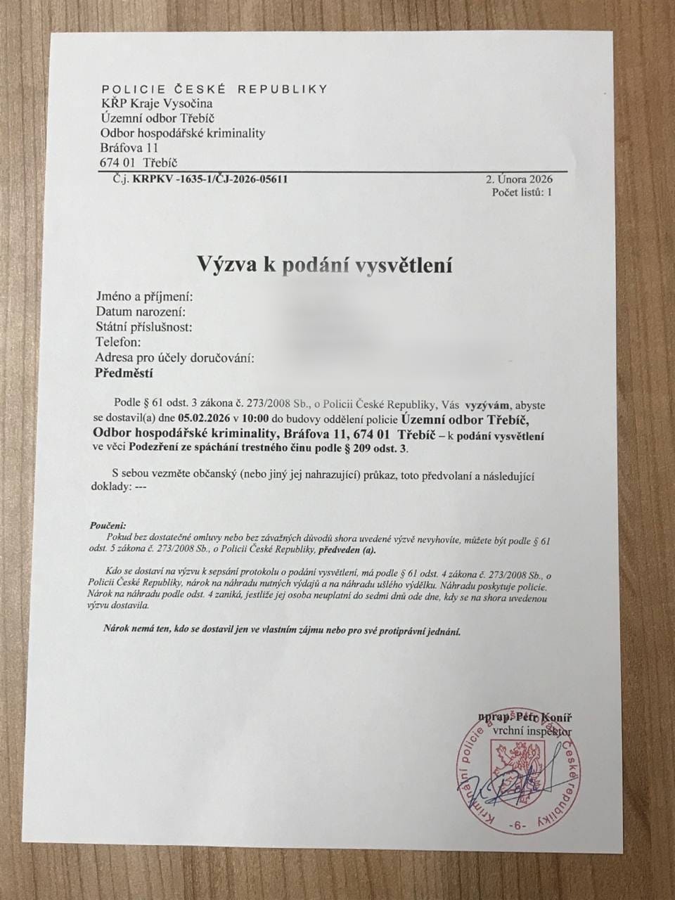 Falešná výzva k podání vysvětlení.jpeg