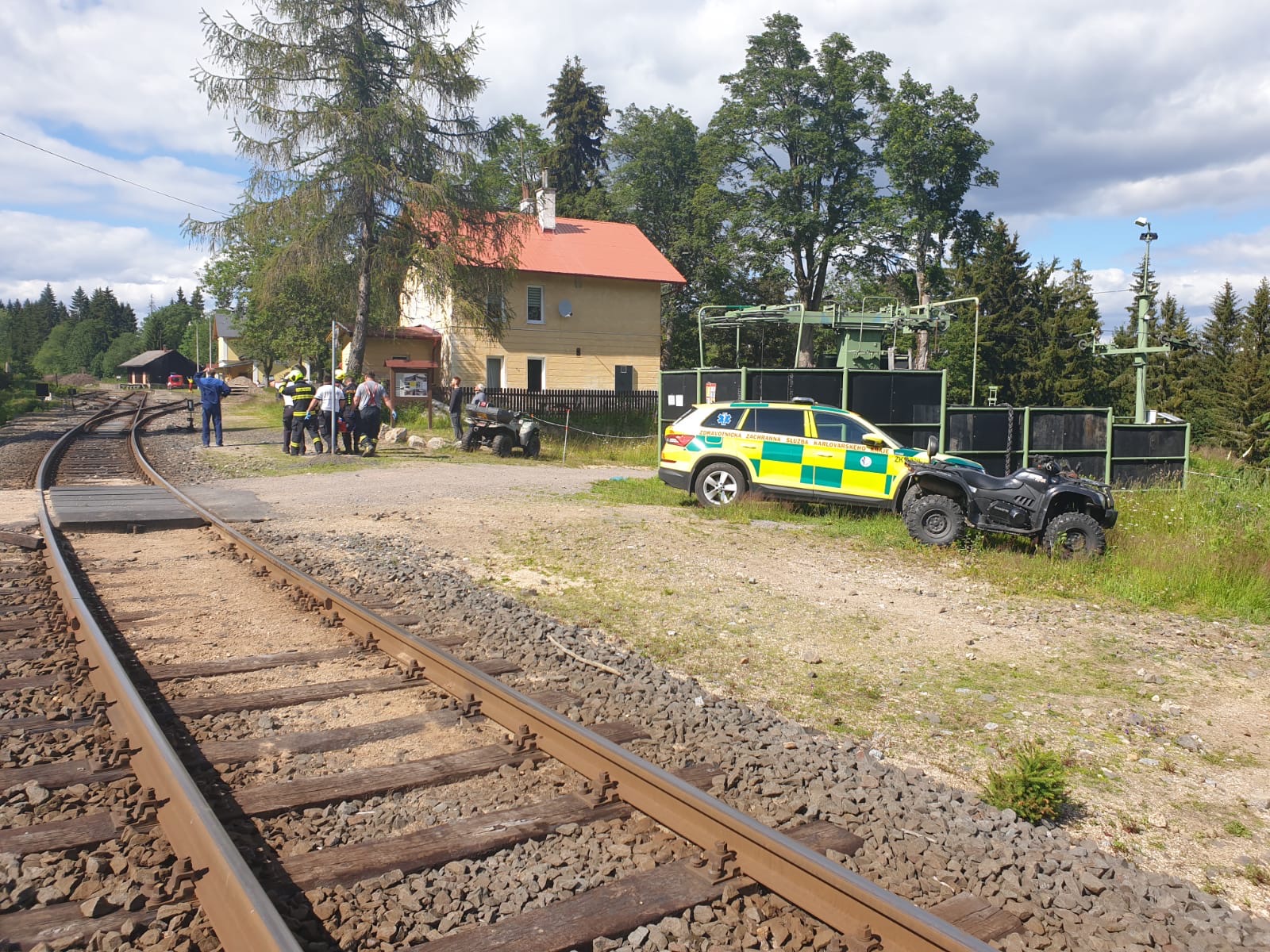 Foto z místa nehody