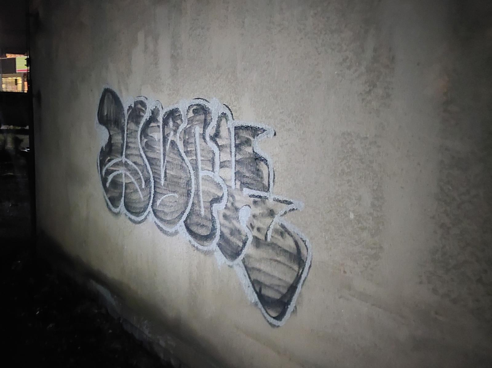 Graffiti na budově