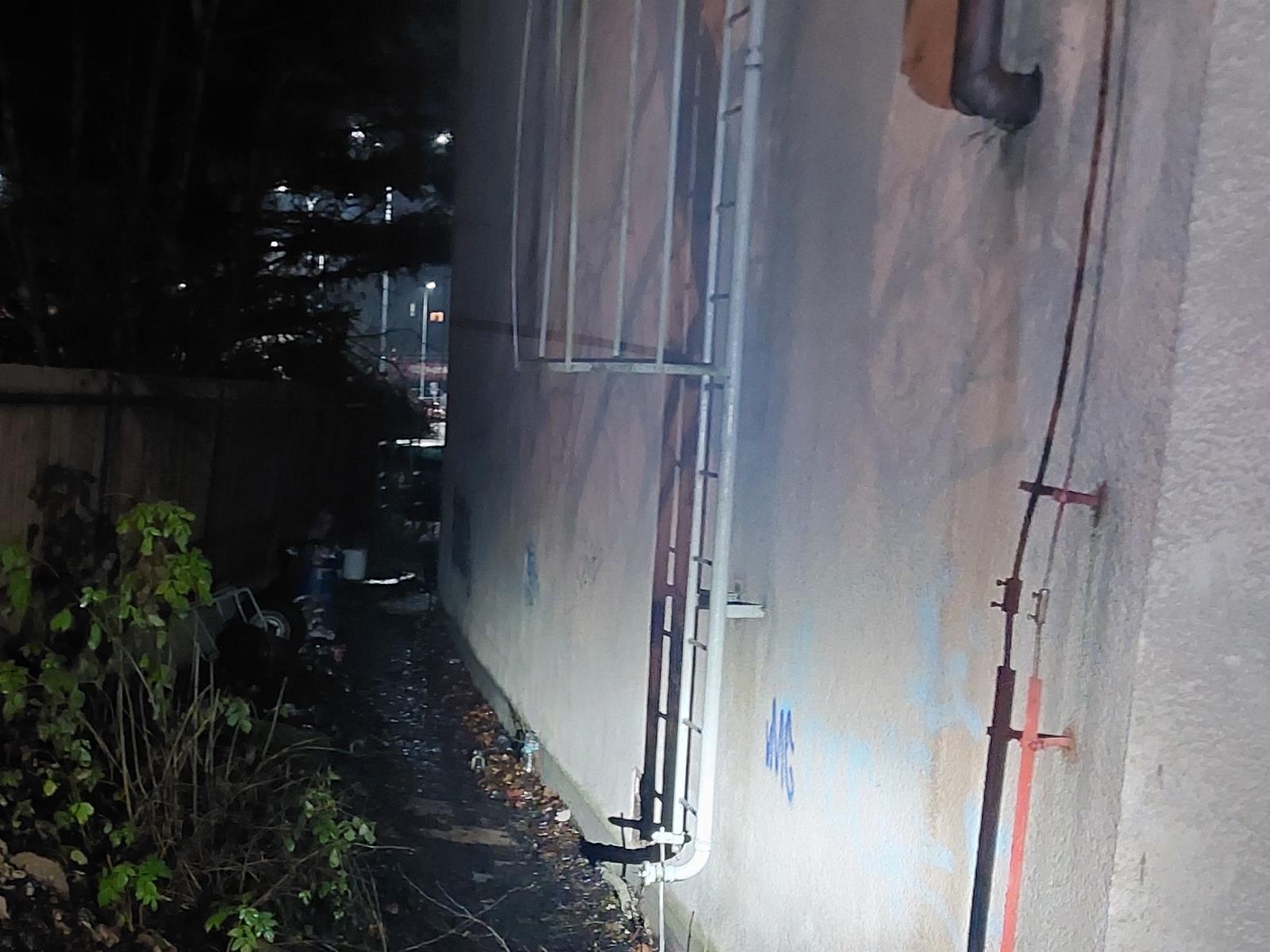 Graffiti na budově