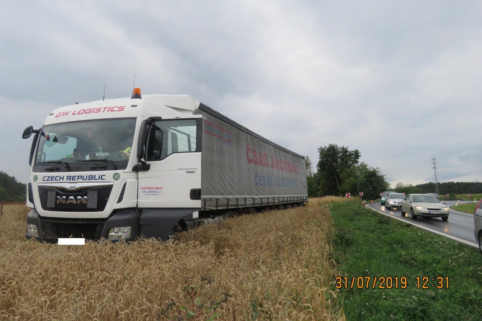 Havárie - Březí - 31.07.2019