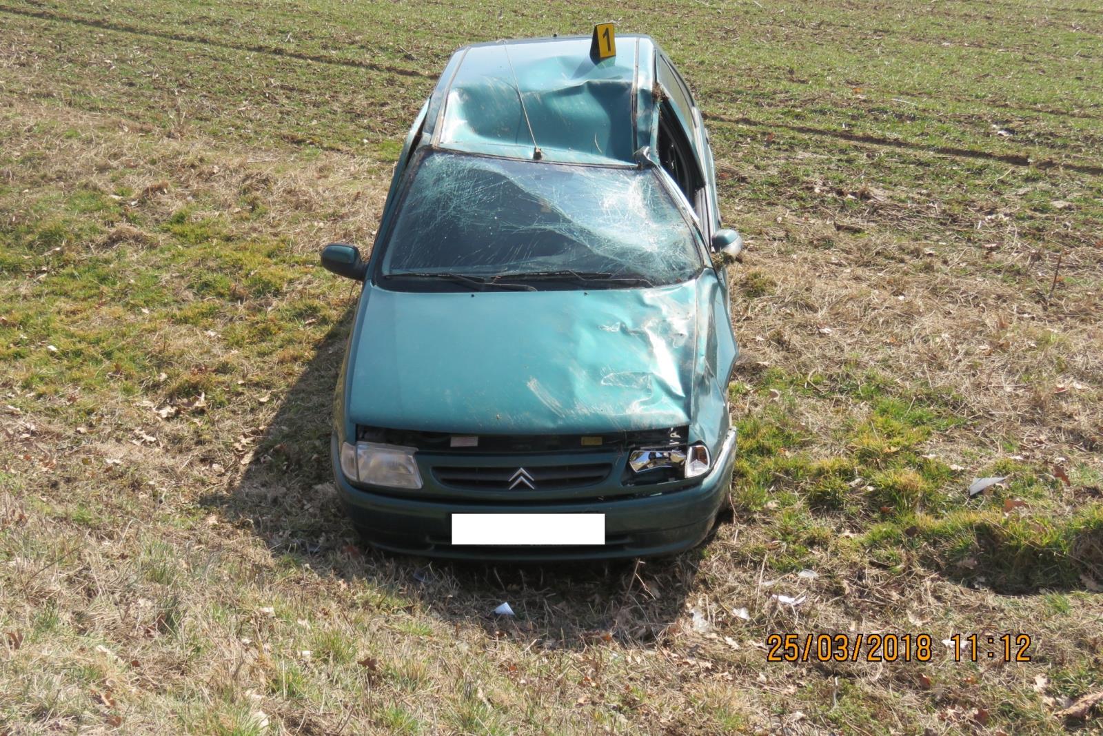 Havárie - Luženice - 25.03.2018