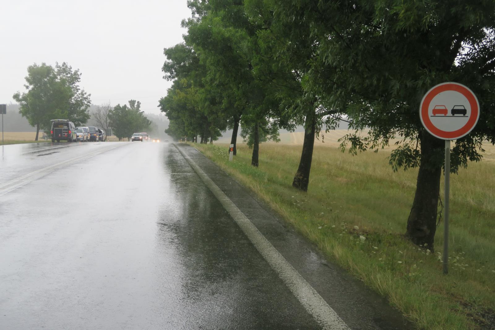 Hromadná dopravní nehoda u obce Přísečná