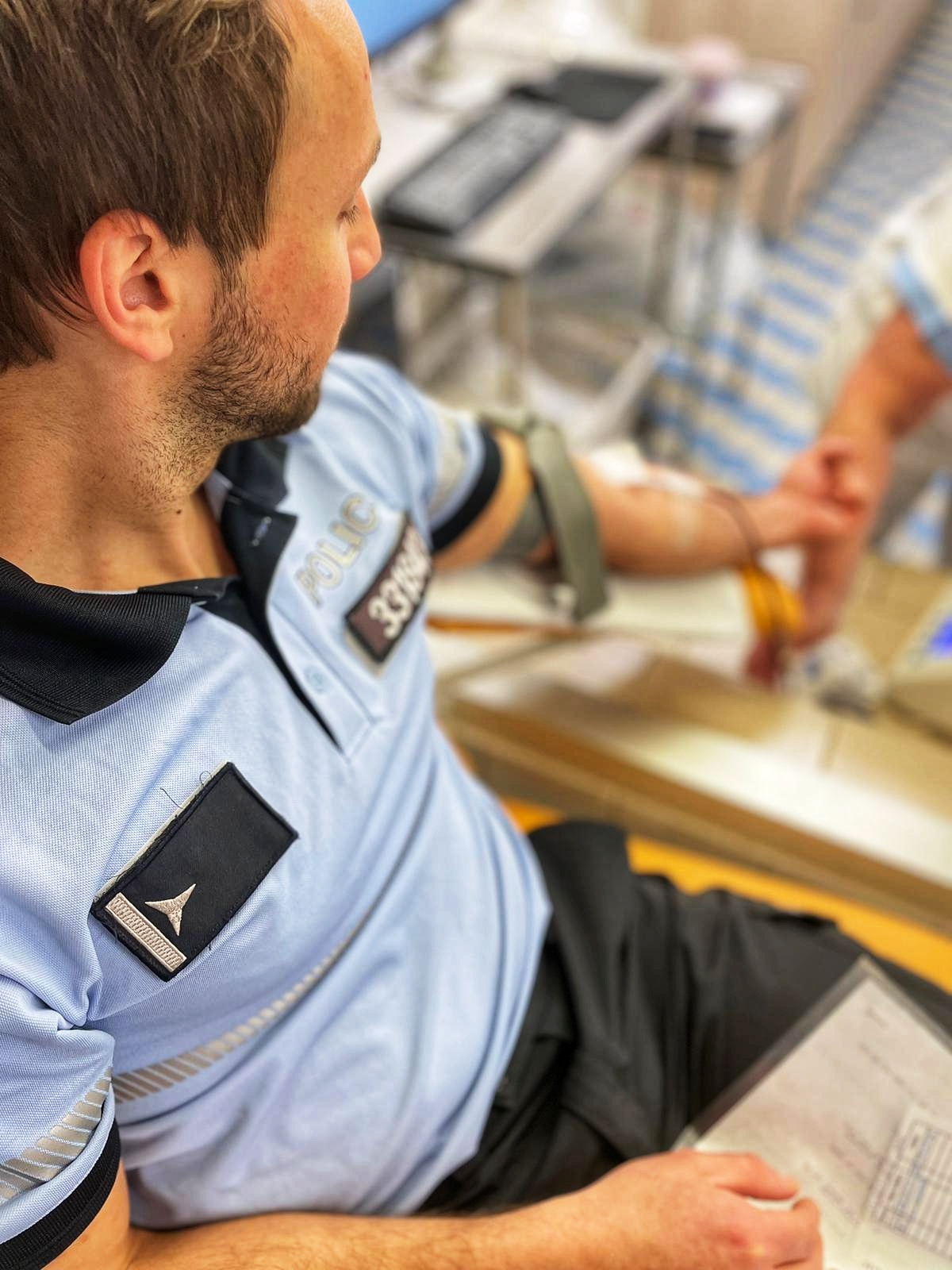 Hromadné darování krve policistů - duben 2023 - Náchod
