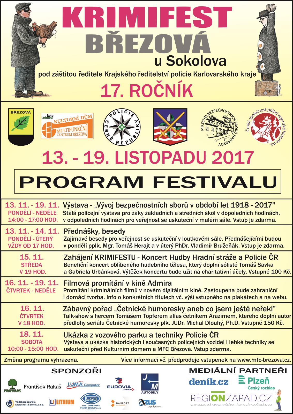 KRIMIFEST - plakát obecná část