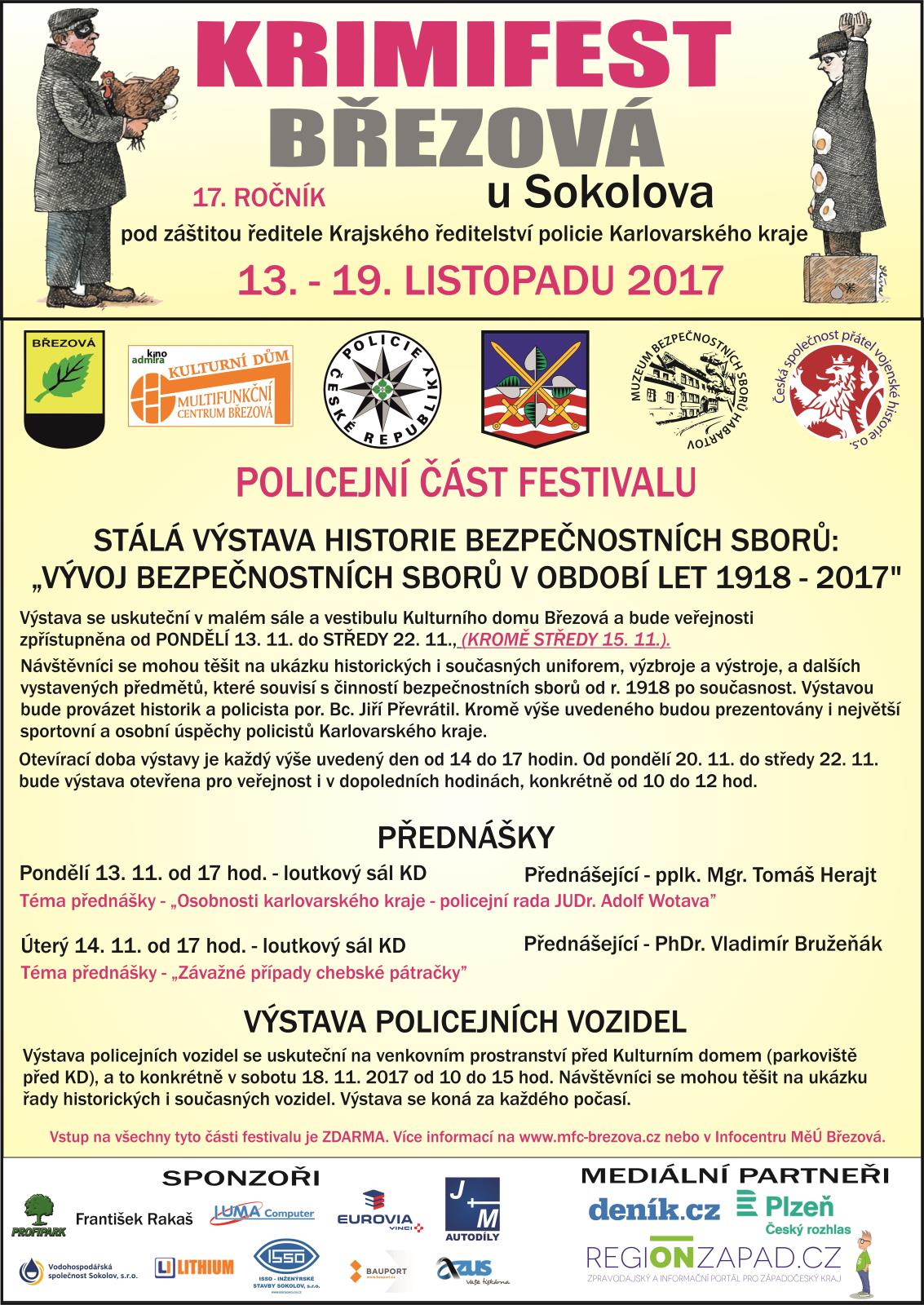 KRIMIFEST - plakát policejní část