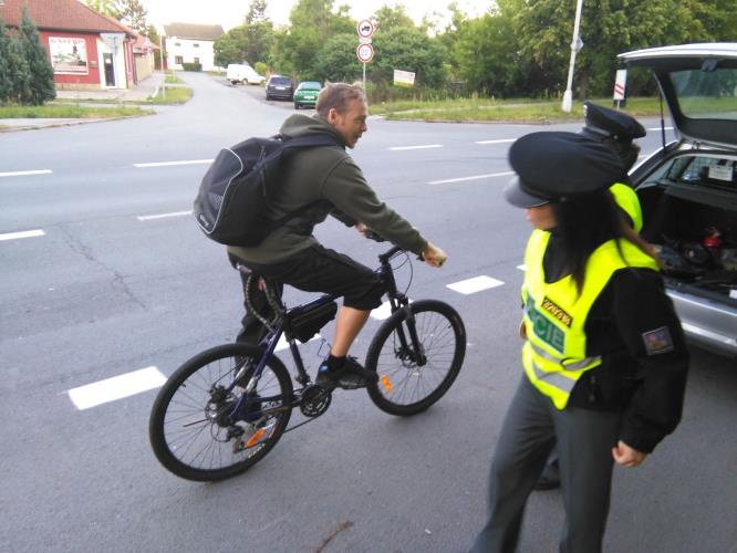 Kontrola cyklistů