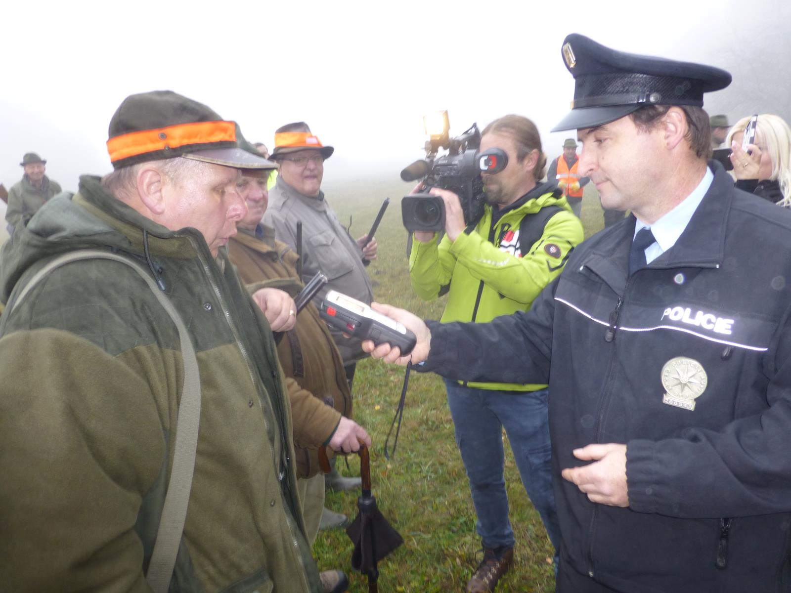 Kontrola honu na Novobystřicku dne 3.11.2018