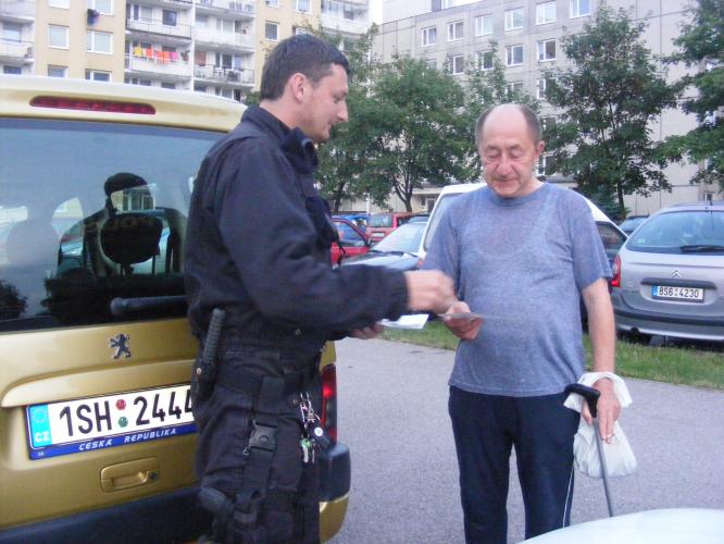 Kontrola vozidel na parkovištích