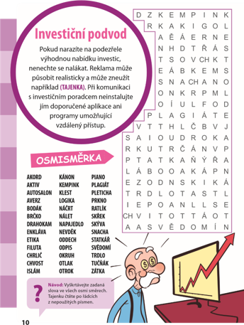Křížovky - ilustrační