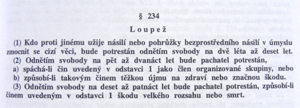 Loupež 600