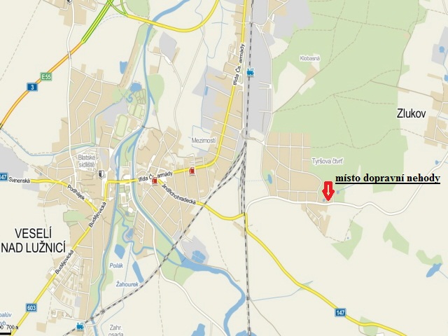 Místo DN - Veselí
