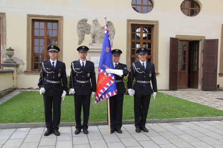 Medaile PČR - Sál předků znojemského hradu 1 - Čestná jednotka