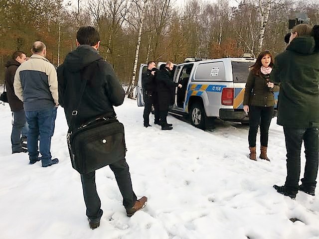 Měření ledu Varvažov 27. 1. 2016 