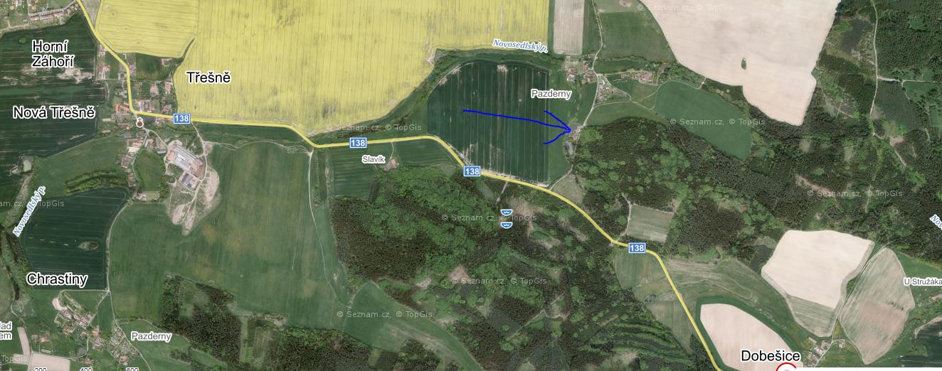 Místo činu mapa - část Pazderny .JPG