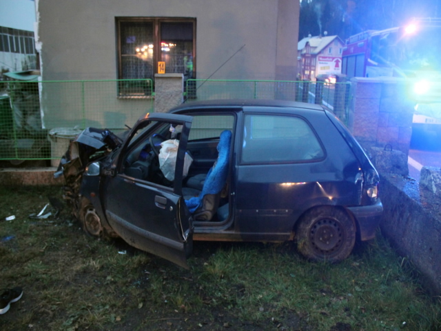Místo dopravní nehody.