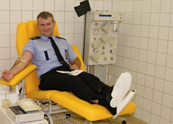 Moravskoslezští policisté darují krev Třinec