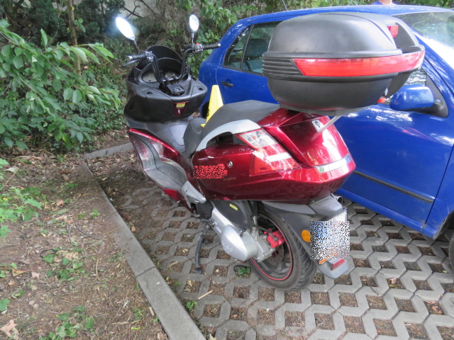 Motocykl z dopravní nehody