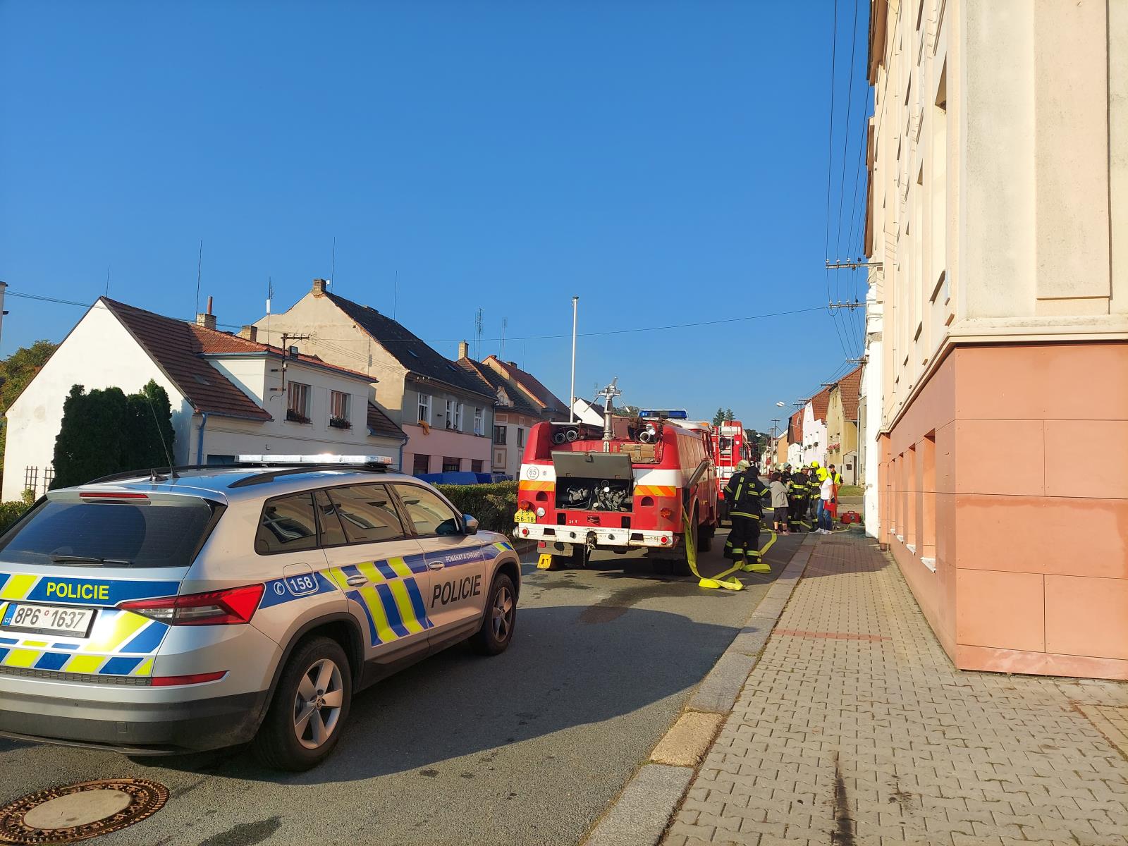 Nácvik evakuace ZŠ Kožlany