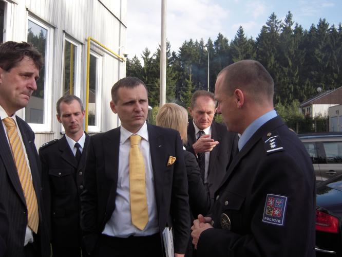 Návštěva ministra dopravy 1. 10. 2010